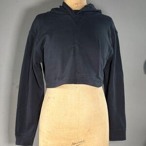 Lululemon Black Cropped Hoodie Like New Size M
